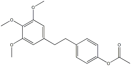 4'-Acetyloxy-3,4,5-trimethoxybibenzyl Struktur