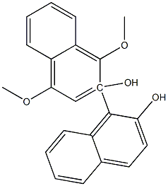 1',4'-Dimethoxy-1,2'-binaphthalen-2-ol Struktur