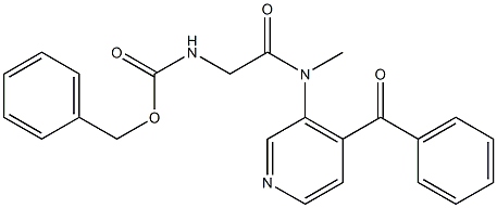 4-(Benzoyl)-3-[[[[(benzyloxy)carbonyl]amino]acetyl](methyl)amino]pyridine Struktur