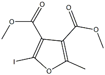 2-Iodo-5-methylfuran-3,4-dicarboxylic acid dimethyl ester Struktur