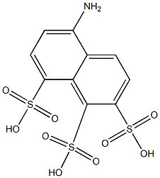 5-Amino-1,2,8-naphthalenetrisulfonic acid Struktur