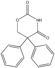 5,6-Dihydro-5,5-diphenyl-2H-1,3-oxazine-2,4(3H)-dione Struktur