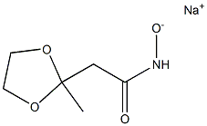 (2-Methyl-1,3-dioxolan-2-yl)acetohydroxamic acid sodium salt Struktur