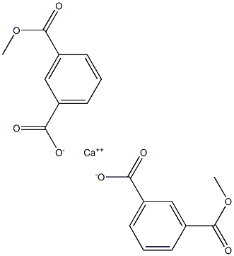 Bis(3-methoxycarbonylbenzoic acid)calcium salt Struktur