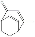 4-Methylbicyclo[3.2.2]nona-3,6-dien-2-one Struktur