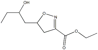 5-(2-Hydroxybutyl)-4,5-dihydroisoxazole-3-carboxylic acid ethyl ester Struktur