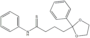 2-Phenyl-2-[4-thioxo-4-(phenylamino)butyl]-1,3-dioxolane Struktur