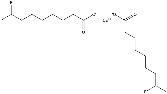 Bis(8-fluorononanoic acid)calcium salt Struktur