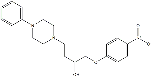 1-(4-Nitrophenoxy)-4-[4-[phenyl]-1-piperazinyl]-2-butanol Struktur