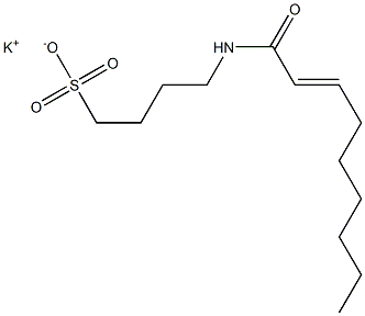 4-(2-Nonenoylamino)-1-butanesulfonic acid potassium salt Struktur