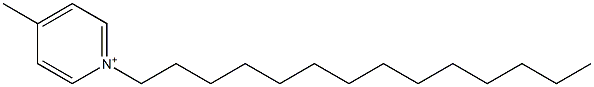 4-Methyl-1-tetradecylpyridinium Struktur