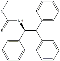 (+)-[(S)-1,2,2-Triphenylethyl]dithiocarbamic acid methyl ester Struktur