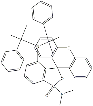 3-(N,N-Dimethylamino)-7-bis(dimethylbenzyl)aminofluoran Struktur