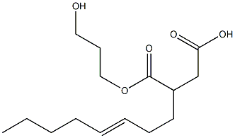 2-(3-Octenyl)succinic acid hydrogen 1-(3-hydroxypropyl) ester Struktur