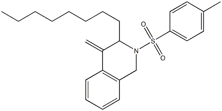 4-Methylene-3-octyl-2-tosyl-1,2,3,4-tetrahydroisoquinoline Struktur