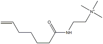 2-(6-Heptenoylamino)-N,N,N-trimethylethanaminium Struktur