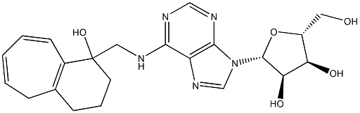 N-[[(2,3,4,5-Tetrahydro-1-hydroxy-1H-benzocyclohepten)-1-yl]methyl]adenosine Struktur