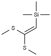 1,1-Bis(methylthio)-2-(trimethylsilyl)ethene Struktur