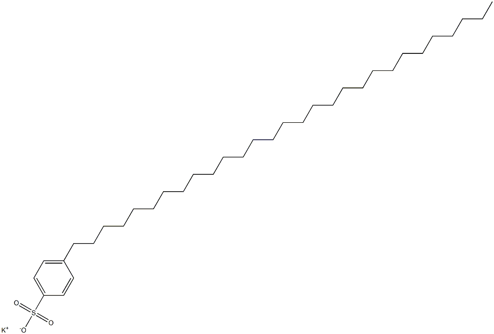 4-Nonacosylbenzenesulfonic acid potassium salt Struktur