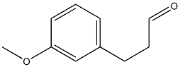 3-Methoxybenzenepropanal Struktur