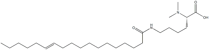 N6-(12-Octadecenoyl)-N2,N2-dimethyllysine Struktur