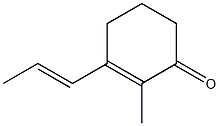 2-Methyl-3-(1-propenyl)-2-cyclohexen-1-one Struktur