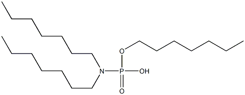 N,N-Diheptylamidophosphoric acid hydrogen heptyl ester Struktur