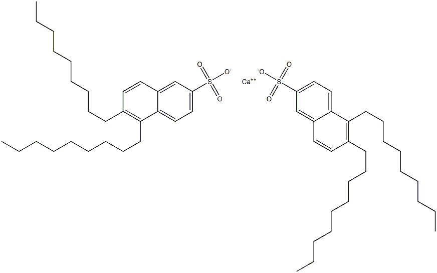 Bis(5,6-dinonyl-2-naphthalenesulfonic acid)calcium salt Struktur