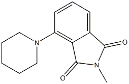 N-Methyl-3-(1-piperidinyl)phthalimide Struktur