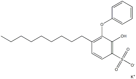 2-Hydroxy-6-nonyl[oxybisbenzene]-3-sulfonic acid potassium salt Struktur