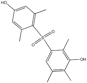 3,4'-Dihydroxy-2,2',4,5,6'-pentamethyl[sulfonylbisbenzene] Struktur