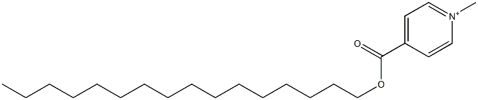 1-Methyl-4-[(hexadecyloxy)carbonyl]pyridinium Struktur