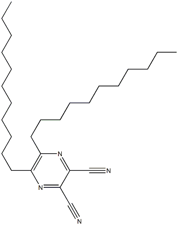 5,6-Diundecylpyrazine-2,3-dicarbonitrile Struktur