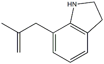 2,3-Dihydro-7-(2-methyl-2-propenyl)-1H-indole Struktur