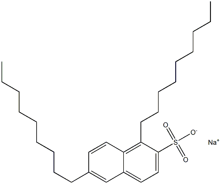 1,6-Dinonyl-2-naphthalenesulfonic acid sodium salt Struktur