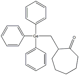 2-[(Triphenylgermyl)methyl]cycloheptanone Struktur