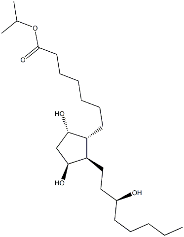 (9S,11S,15S)-9,11,15-Trihydroxyprostan-1-oic acid isopropyl ester Struktur