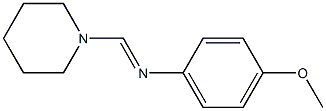 N-(Piperidinomethylene)-4-methoxyaniline Struktur