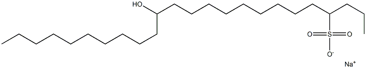 14-Hydroxytetracosane-4-sulfonic acid sodium salt Struktur