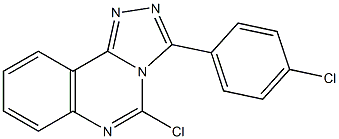 3-(4-Chlorophenyl)-5-chloro-1,2,4-triazolo[4,3-c]quinazoline Struktur