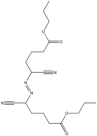 5,5'-Azobis(5-cyanovaleric acid)dipropyl ester Struktur