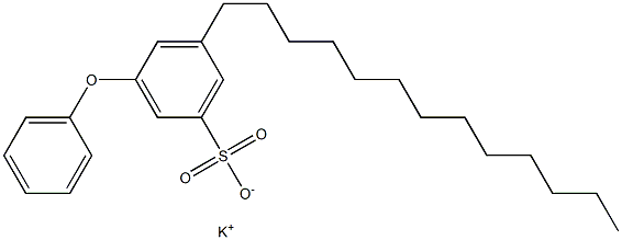 3-Phenoxy-5-tridecylbenzenesulfonic acid potassium salt Struktur