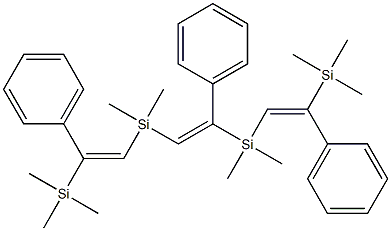 2,2,5,5,8,8,11,11-Octamethyl-3,6,10-triphenyl-2,5,8,11-tetrasila-3,6,9-dodecatriene Struktur