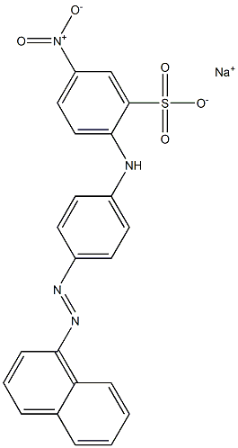 2-[p-(1-Naphtylazo)anilino]-5-nitrobenzenesulfonic acid sodium salt Struktur