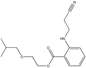 o-(2-Cyanoethyl)aminobenzoic acid 2-isobutoxyethyl ester Struktur