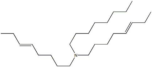 N-Octyldi(5-octenyl)amine Struktur