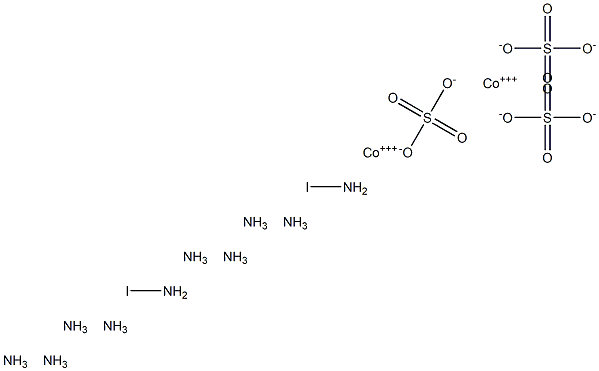 Iodopentamminecobalt(III) sulfate Struktur