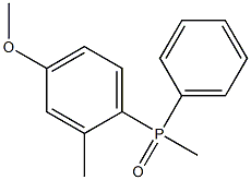 (4-Methoxy-2-methylphenyl)methyl(phenyl)phosphine oxide Struktur