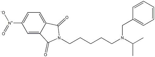 N-[5-(Isopropylbenzylamino)pentyl]-4-nitrophthalimide Struktur