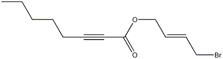 2-Octynoic acid (2E)-4-bromo-2-butenyl ester Struktur